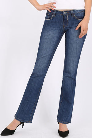 MISS PINKI Holly bootcut Jeans in blue