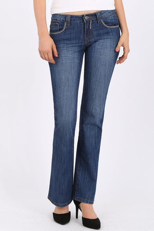 MISS PINKI Holly bootcut Jeans in blue
