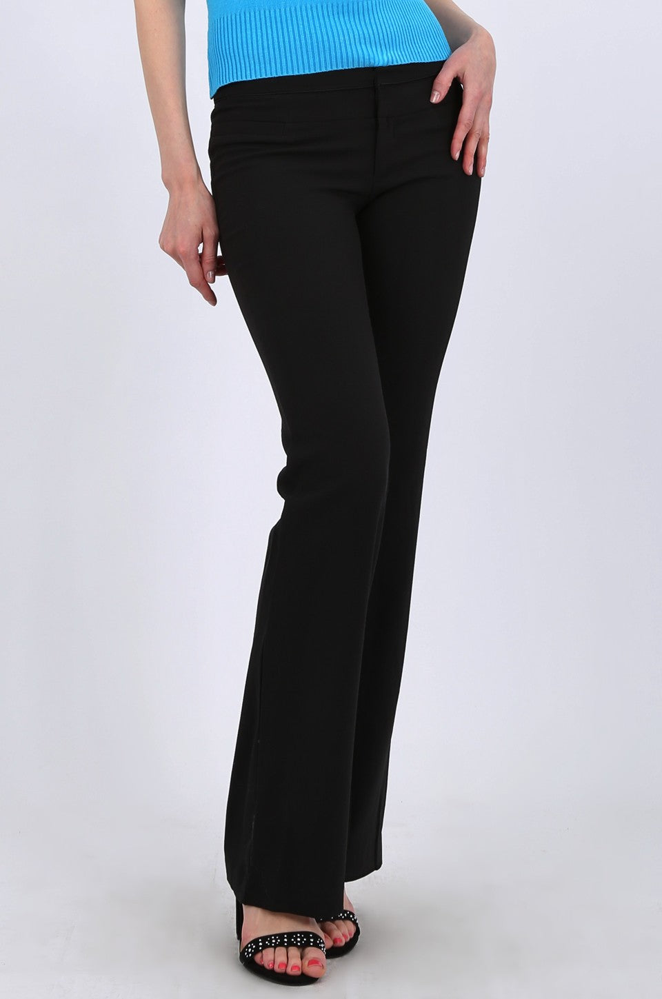 MISS PINKI Naomi tailored work Pants in black
