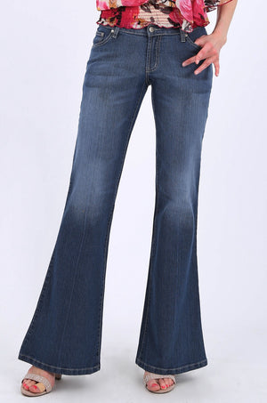 MISS PINKI Faith Flare Jeans in blue