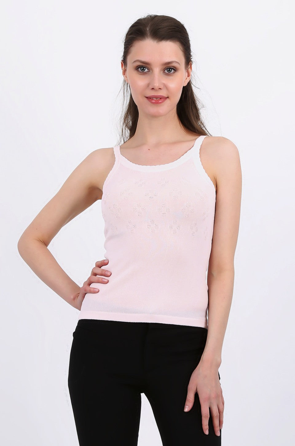 MISS PINKI Valentina knitwear top - pink - knitwear cami - Petite