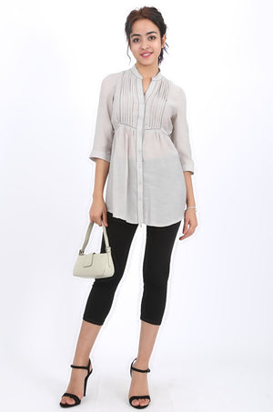 Sarah long shirt in grey