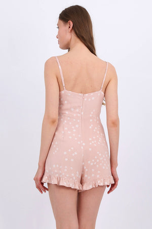 MISS PINKI Athena Playsuit in pink floral