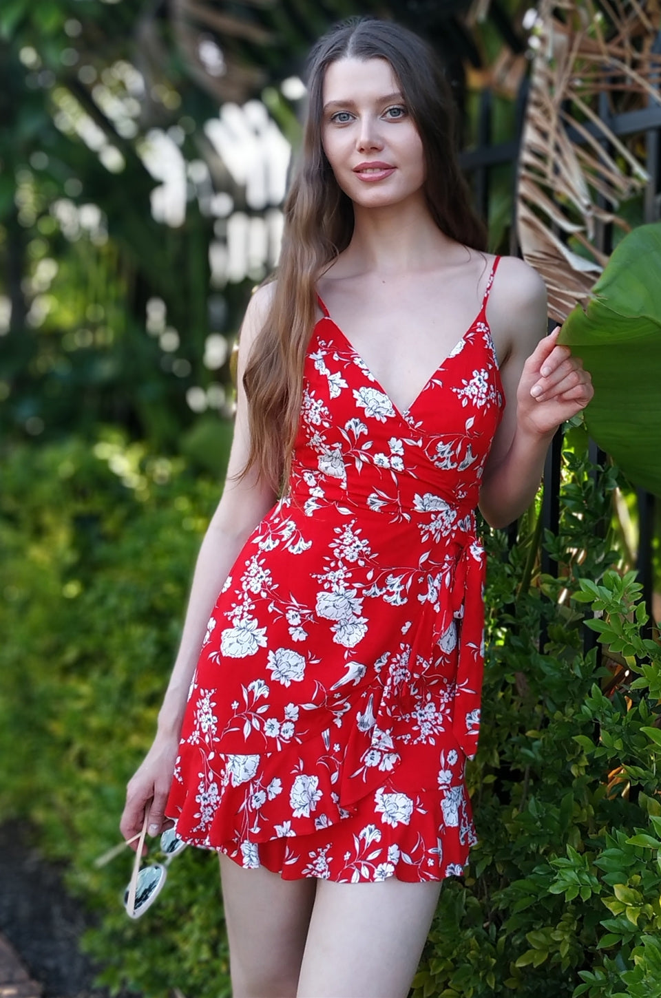 MISS PINKI Ariana Floral Dress In Red