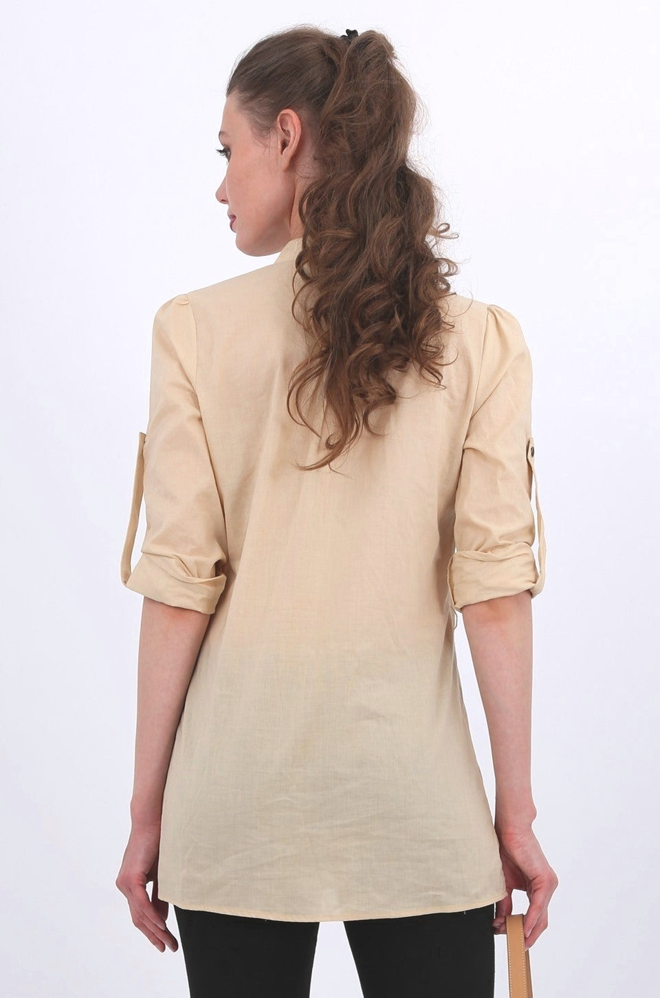 Reagan Long Shirt in beige