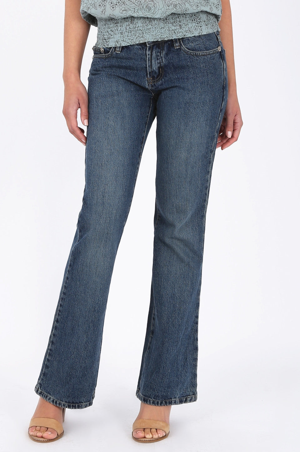 MISS PINKI Nora bootlegs jeans in blue