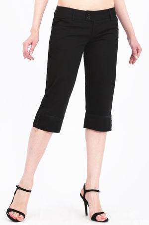 MISS PINKI Heidi cropped pants in black