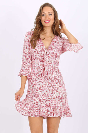 MISS PINKI Everly Dress in red floral