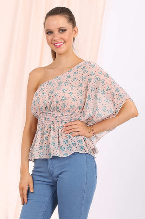 London chiffon top in pink