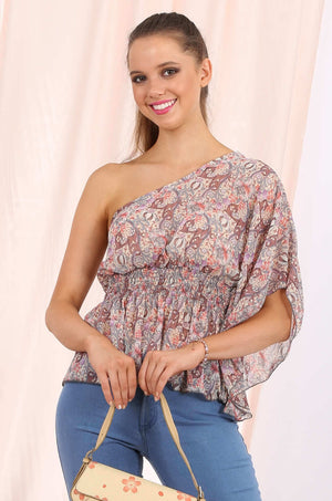 London chiffon top in lilac