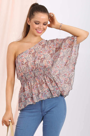 London chiffon top in lilac