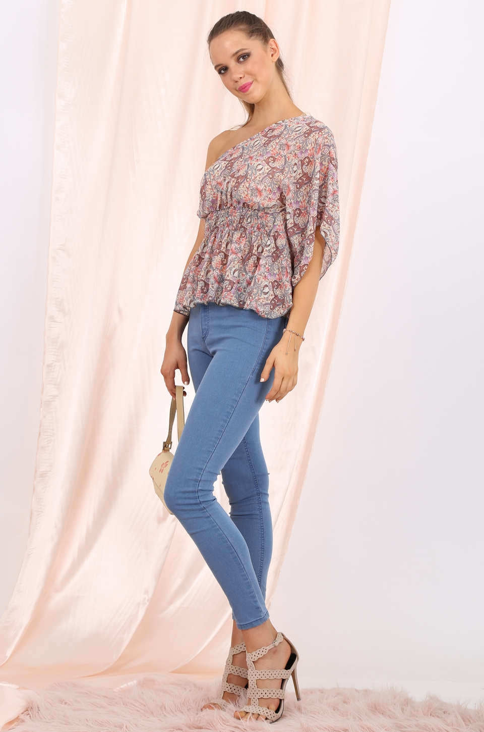 London chiffon top in lilac