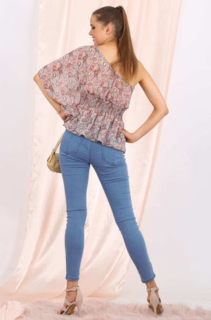 London chiffon top in lilac