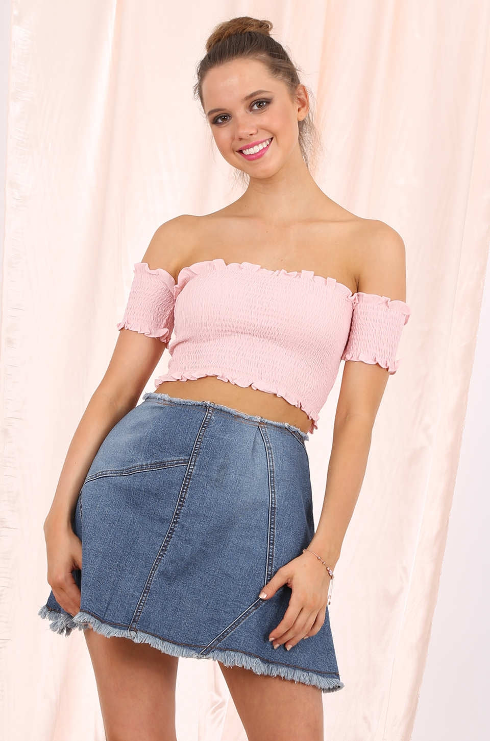 Ida cropped top in pink