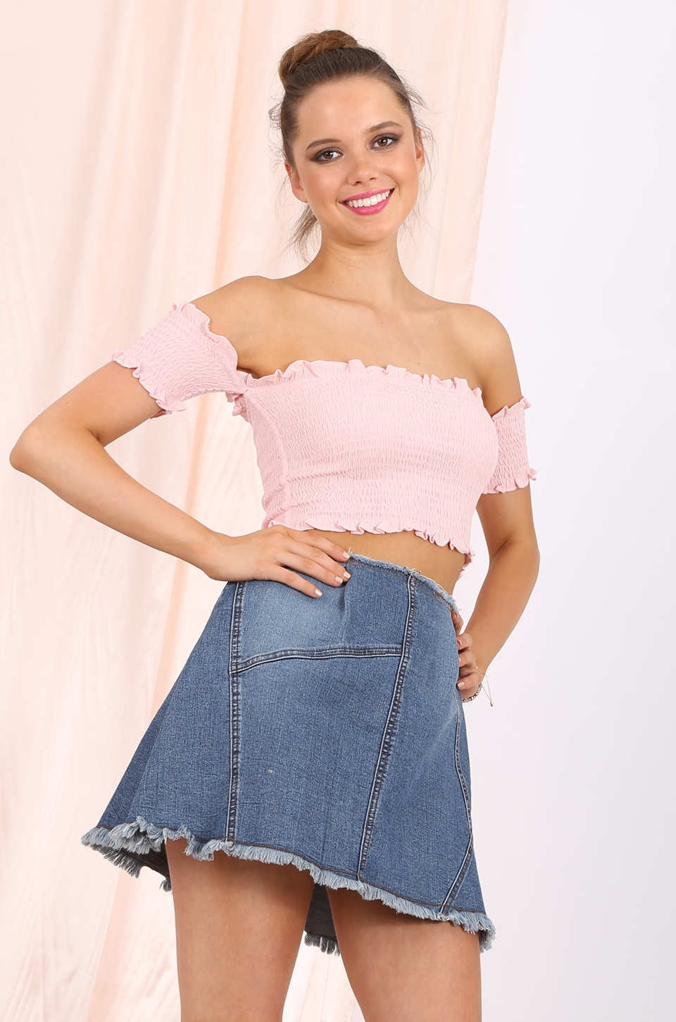 Ida cropped top in pink