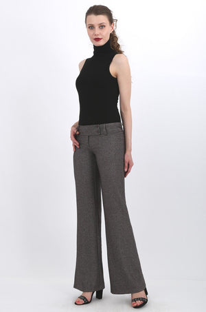 MISS PINKI Harmony tailored vintage work pants in Taupe