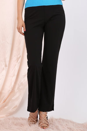 MISS PINKI Aspen tailored straight leg work pants in black