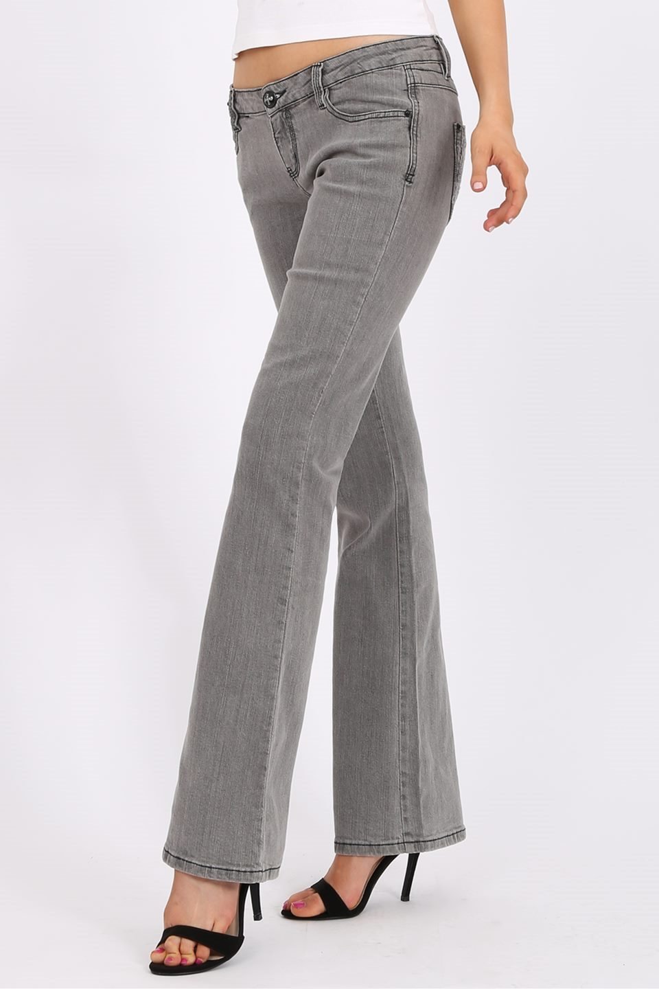 MISS PINKI Payton bootlegs Jeans in grey