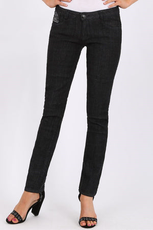 MISS PINKI Rosalie skinny jeans in black