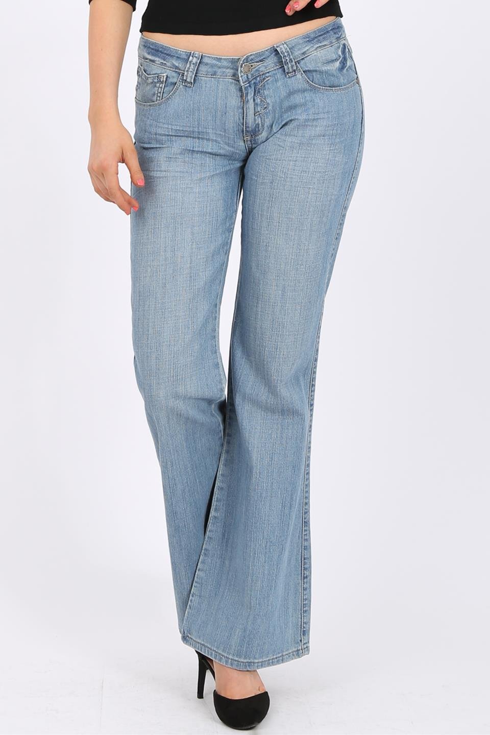 MISS PINKI Lily Wide leg jeans in light blue