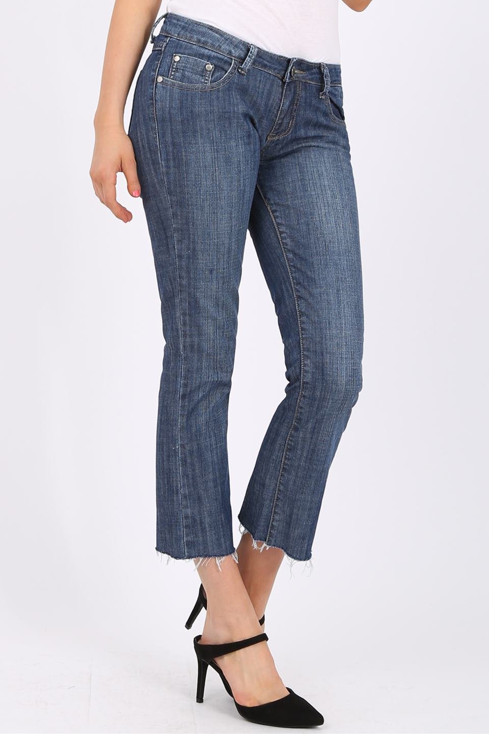 MISS PINKI Presley cropped jeans in blue