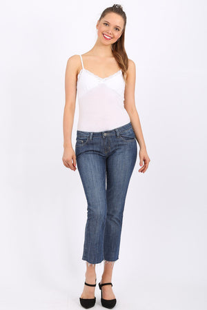 MISS PINKI Presley cropped jeans in blue