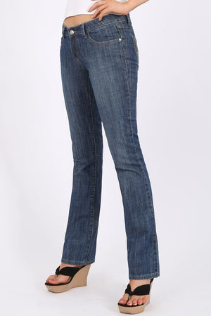 MISS PINKI Lexi bootlegs Jeans in blue