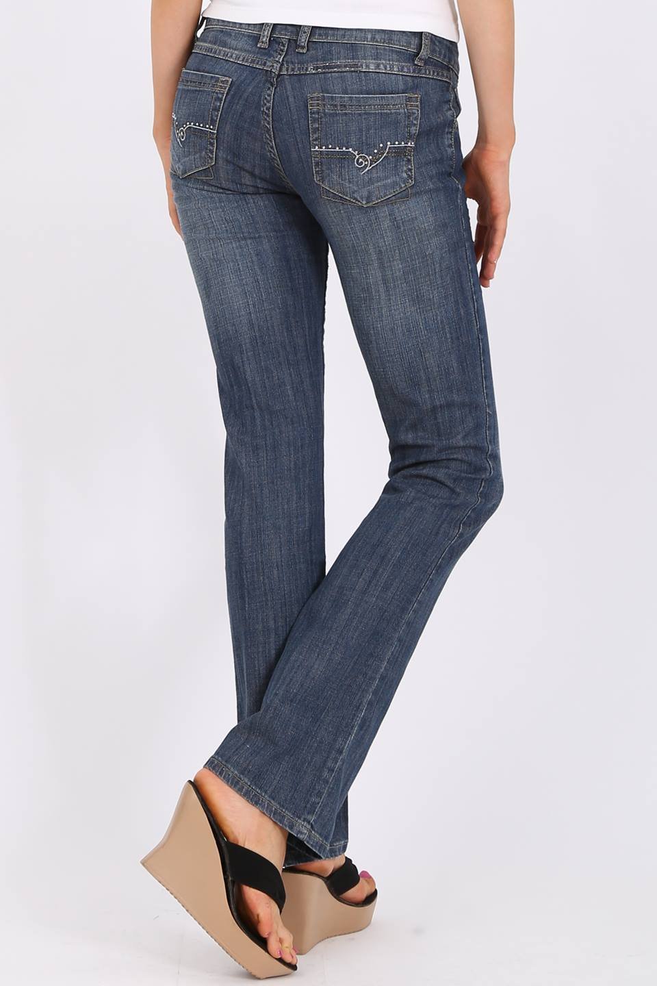 MISS PINKI Kara bootlegs Jeans in blue