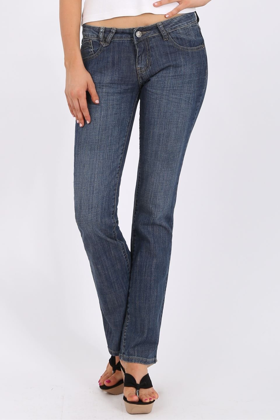 MISS PINKI Kara bootlegs Jeans in blue