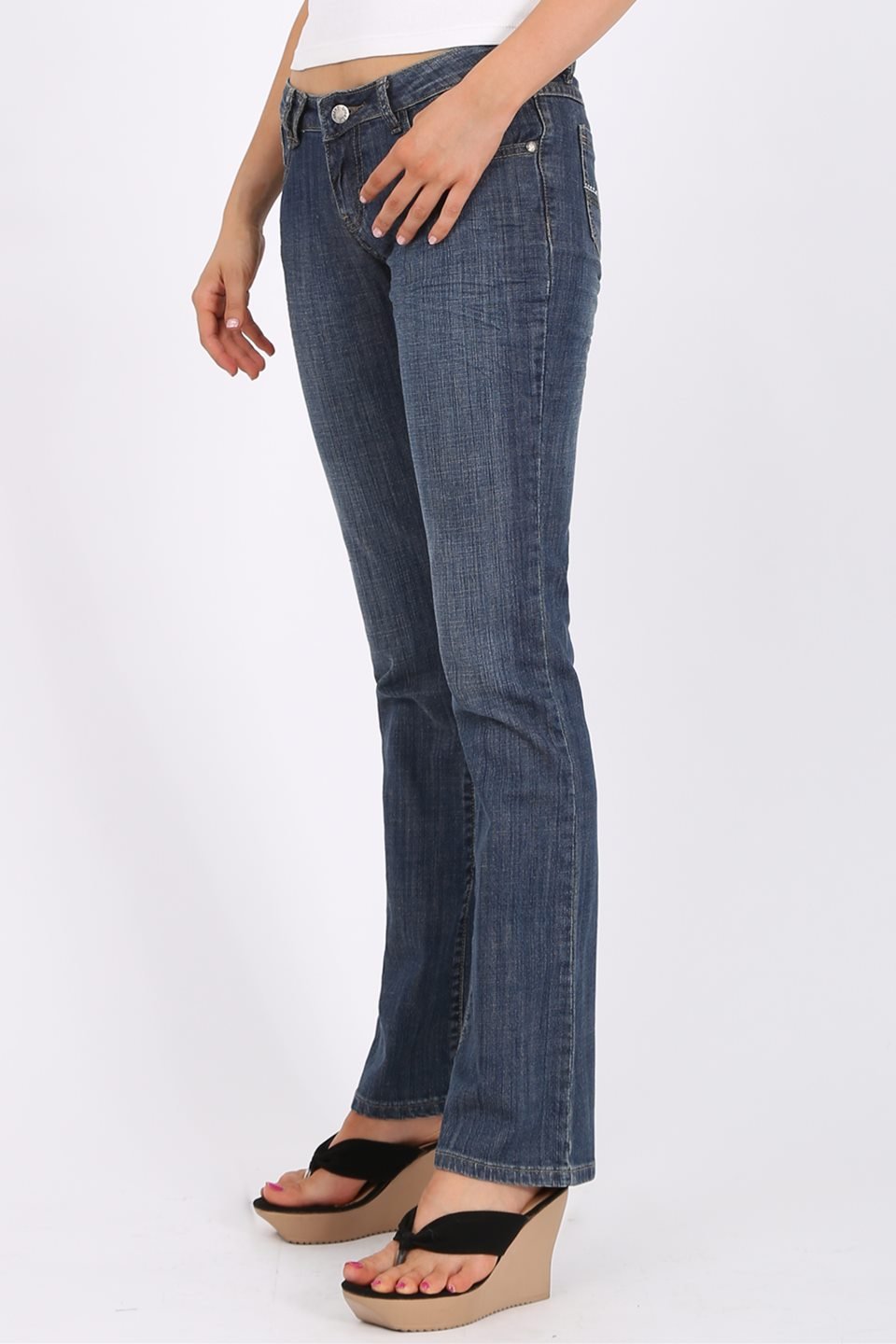 MISS PINKI Kara bootlegs Jeans in blue