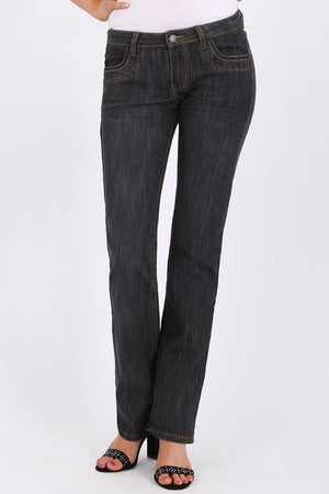 MISS PINKI Maia bootlegs Jeans in black wash