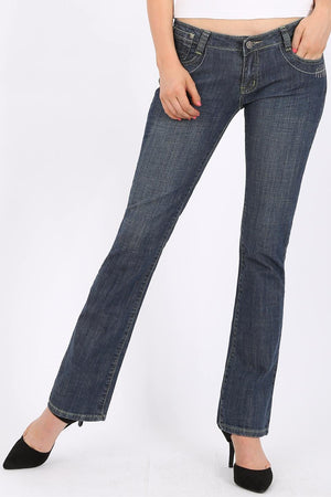 MISS PINKI Renata straight leg Jeans in blue