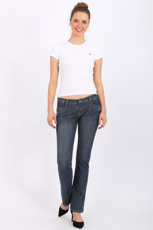 MISS PINKI Renata straight leg Jeans in blue