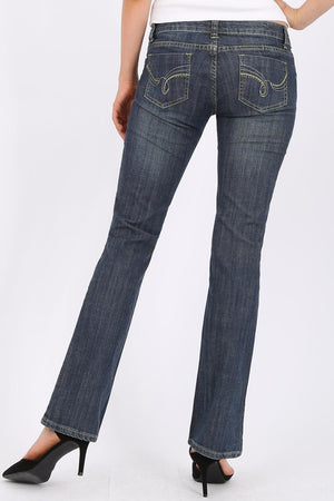 MISS PINKI Renata straight leg Jeans in blue