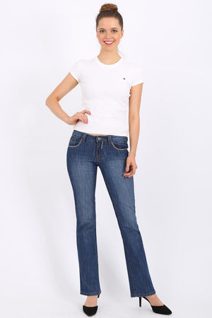 MISS PINKI Holly bootcut Jeans in blue