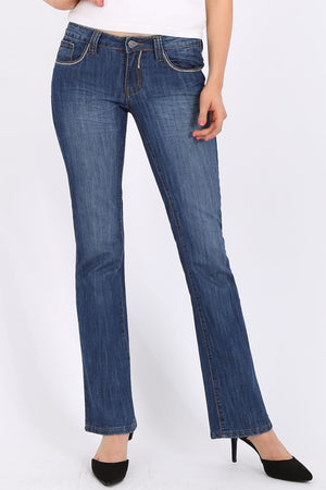 MISS PINKI Holly bootcut Jeans in blue