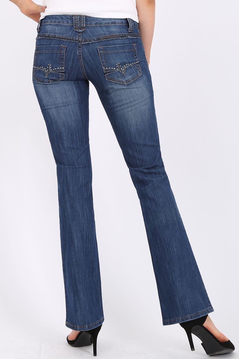 MISS PINKI Holly bootcut Jeans in blue