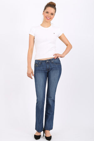 MISS PINKI Alexia straight leg Jeans in blue