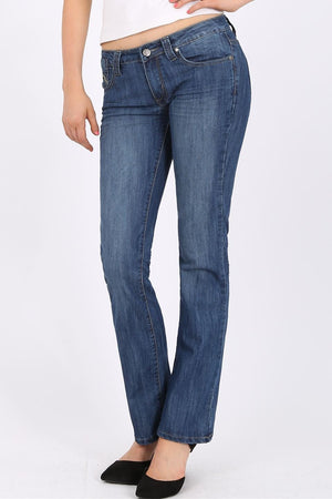 MISS PINKI Alexia straight leg Jeans in blue