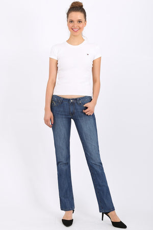 MISS PINKI Alexia straight leg Jeans in blue