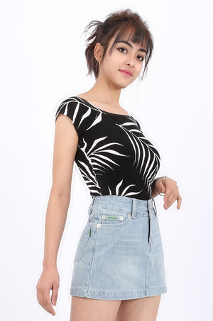 Serenity bamboo print top