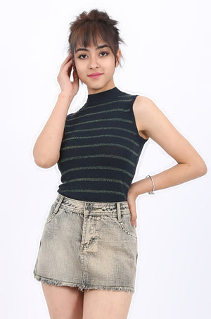 Madelyn Tank Top in Charcoal