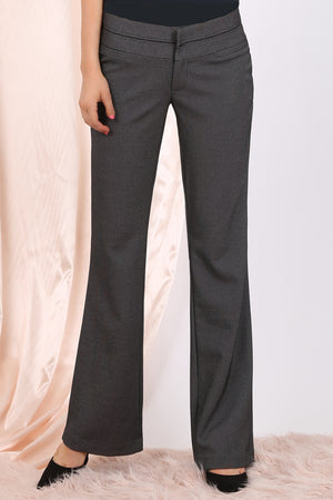 MISS PINKI Naomi tailored work pants in grey