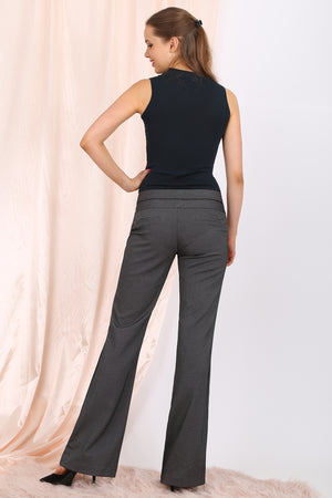MISS PINKI Naomi tailored work pants in grey