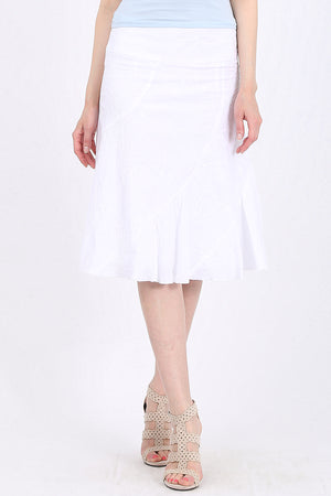 MISS PINKI Georgia Flare skirt in white