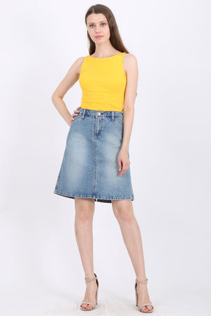 Sloane Tank Top in Yellow