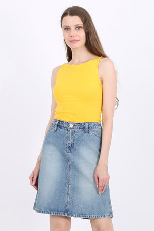 Sloane Tank Top in Yellow