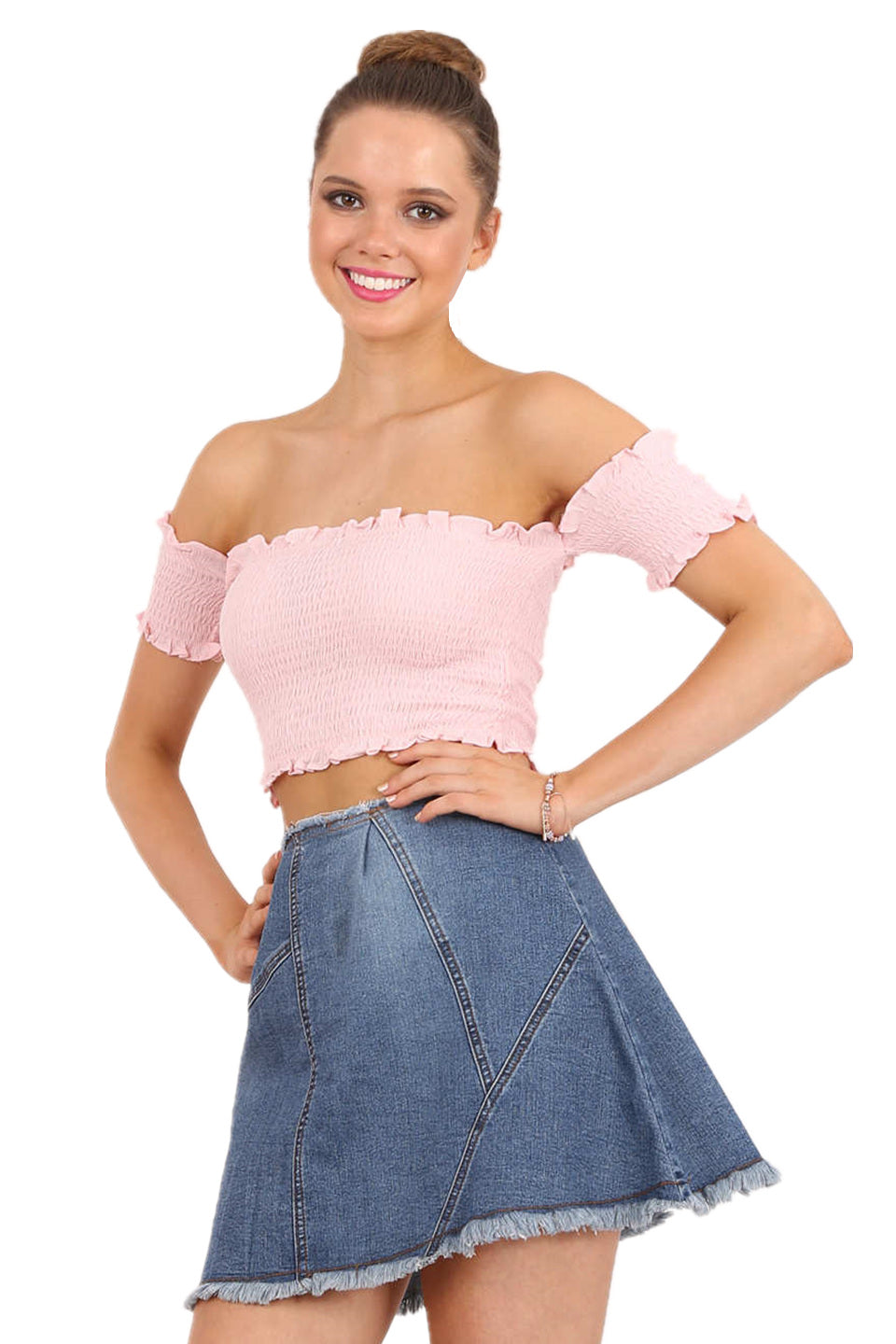 Ida cropped top in pink